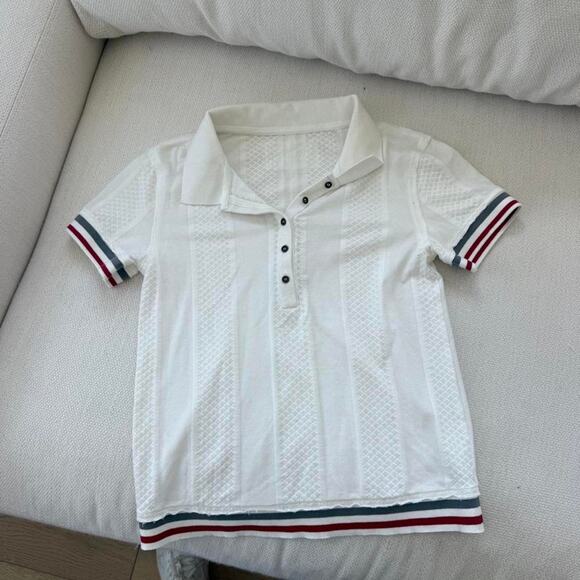 Free People Other - Free people white polo shirt